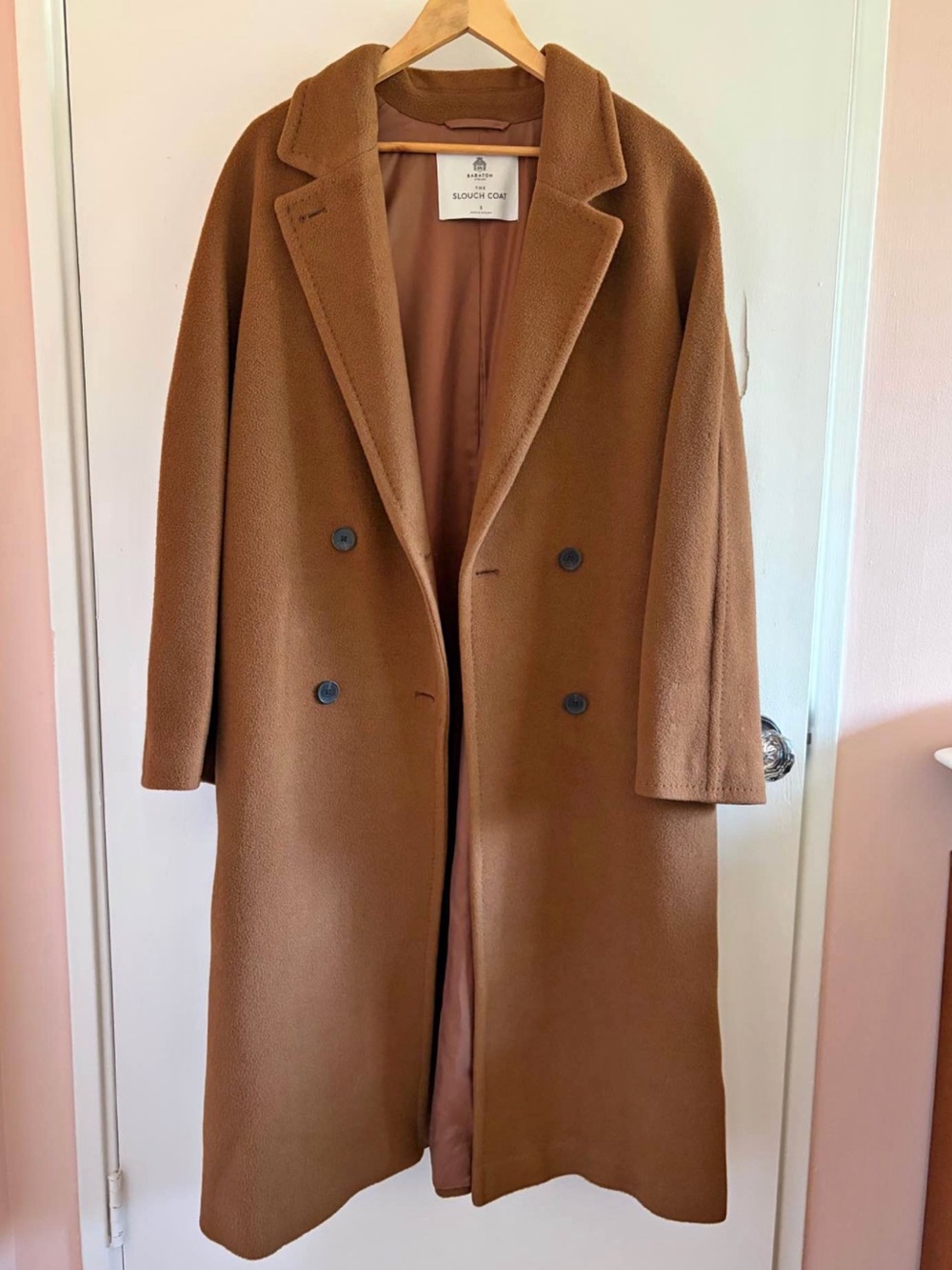 Babaton Camel Brown The Slouch Coat